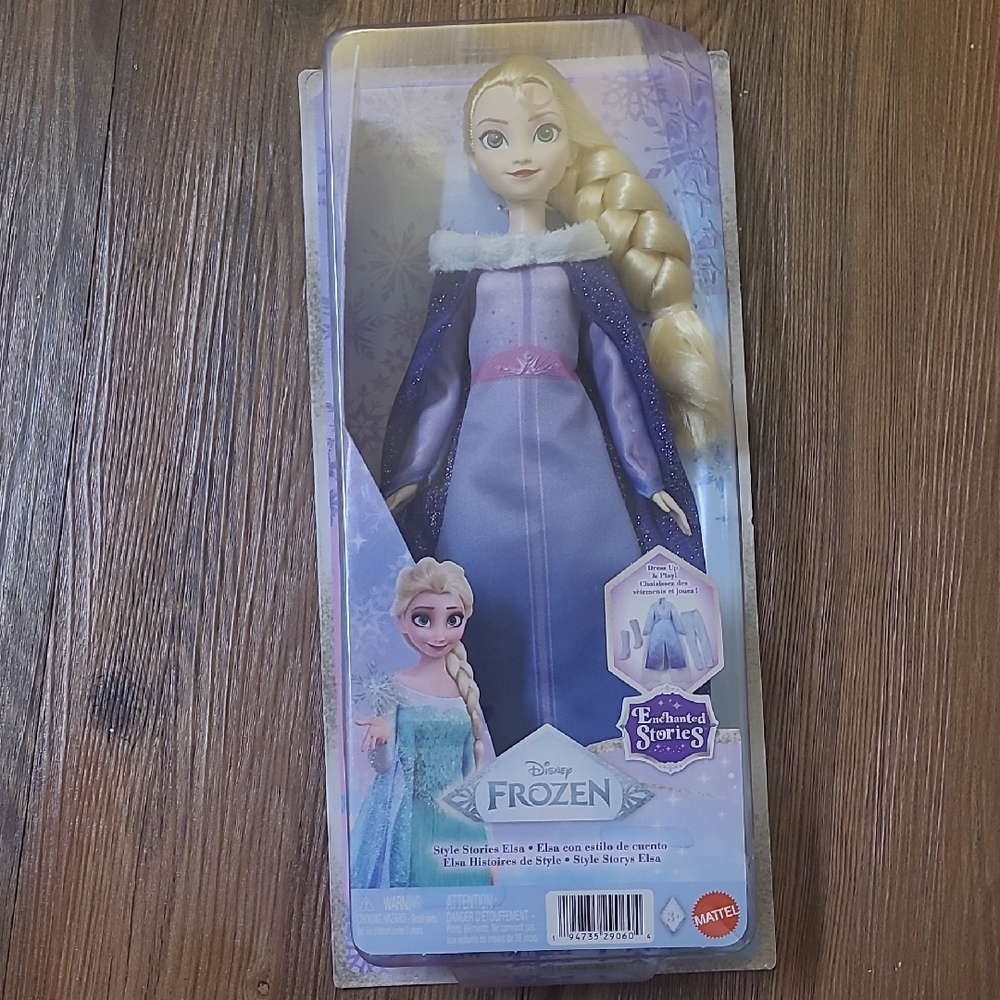 Disney Frozen Elsa Doll in Blue and Purple Outfit new for girl‎